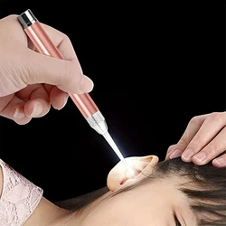 Luminous Ear Scoop, Stainless Steel Ear Scoop with Light, Luminous Ear Cleaner, Visual Ear Picking Tool