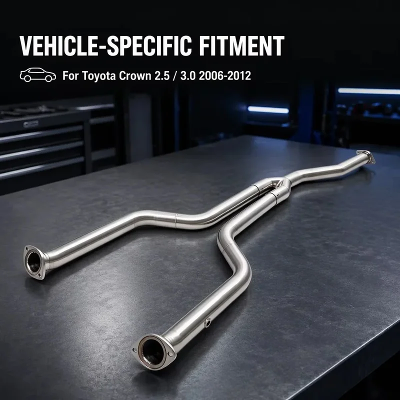 Perfectly Customized Performance Exhaust Mid Pipe Y-pipe Specifically Designed for Toyota Crown 2.5 3.0 2006-2012