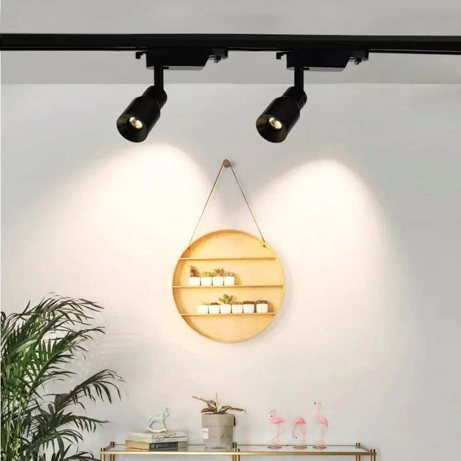 10W Zoomable LED Track Spotlight 8-60 Angle Focus LED Ceiling Spotlight LED Track Lighting for Shop Kitchen Scene Decor