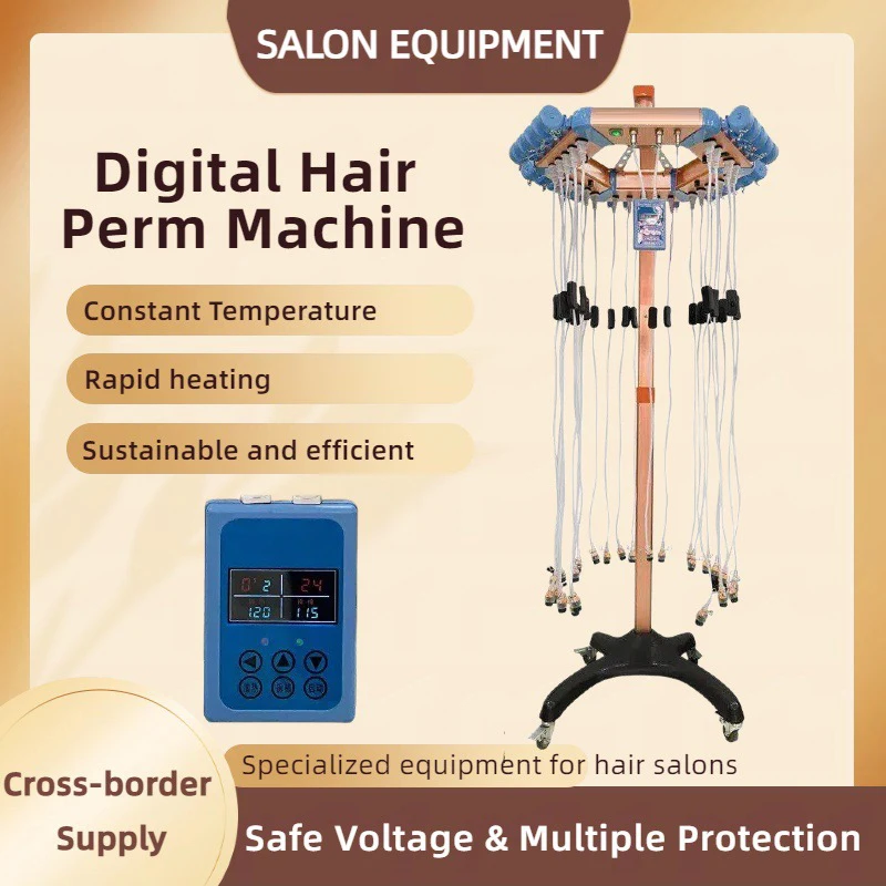 With ceramic heating function, salon-grade 24/30 bar curler for hairstyling