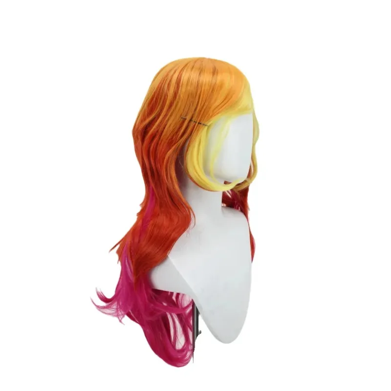 LOL Star Guardian Miss Fortune Peruca Cosplay Cabelo Gradiente jk;6