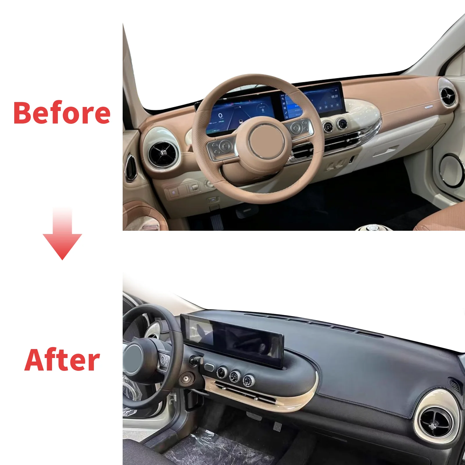 

fit for Wuling Binguo Bingo EV 2023-2026 Dashmat Dashboard Cover Pad Protective Carpet Car Leather DashMat Sunshade Accessories