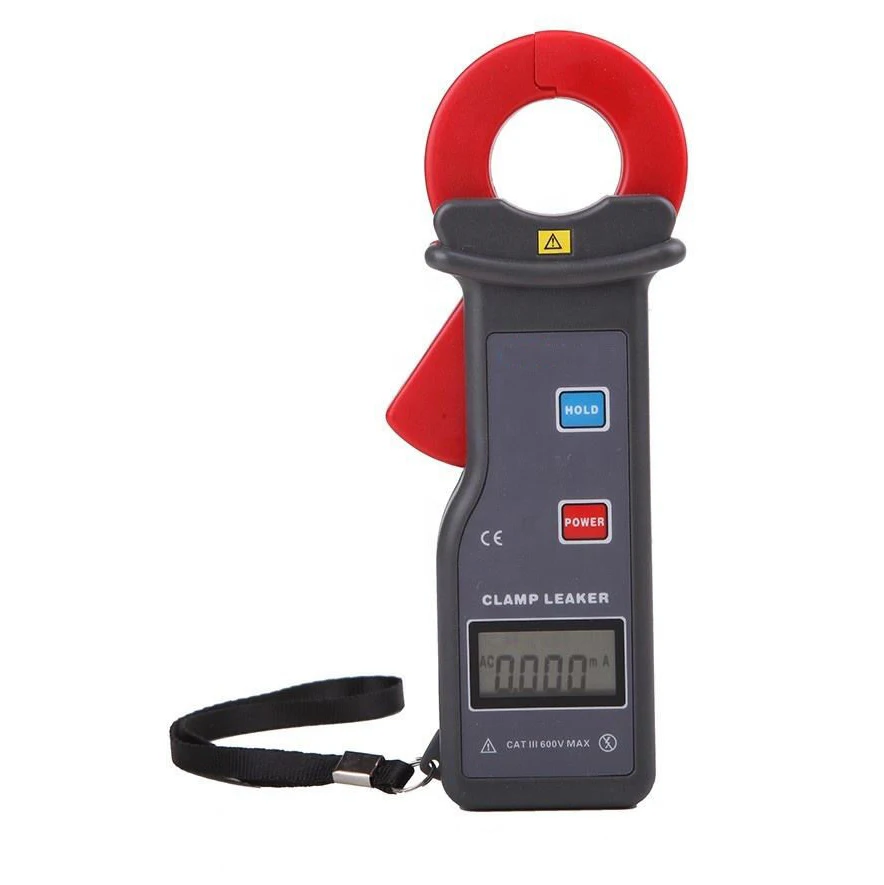 Digital Clamp Leaker Meter Tester Clamp Leakage Current Measurement With Range 0~300A RS232 Interface 500 Datas Storage