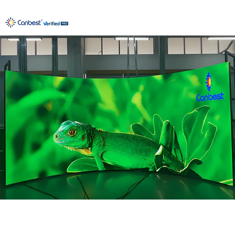 P0.9 P1.2 P1.5 P1.8 P2 P2.5 P3 P4 Soft Flexible Curved LED Display Screen Custom Cylindrical Round Seamless Indoor LED Video Wal
