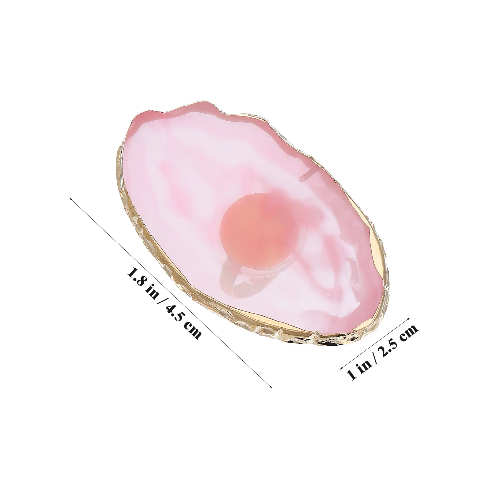 5Pcs Resin Manicure Palette for Nail Art Colors Blending High-Quality Imitation Agate Texture Professional At-Home Use Easy