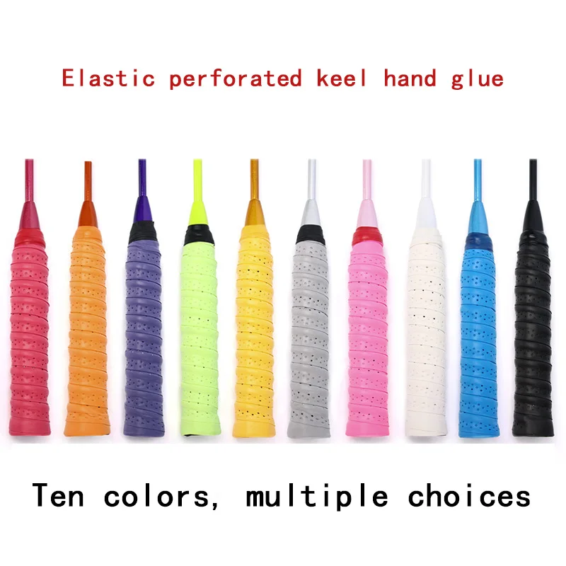 6 Colors Brand Anti-slip Racket Grip Badminton Overgrips Sweatband Outdoor Sports Accessories Tennis Tape Hand Grips