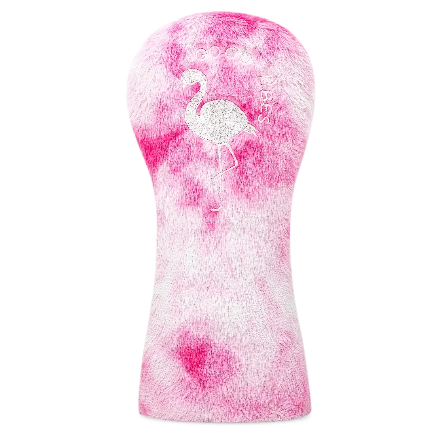 1pc/3pcs Plush Dark Pink Flamingo Style Golf Head Covers, Fits Driver, Fairway Wood & Hybrid Clubs, Unisex