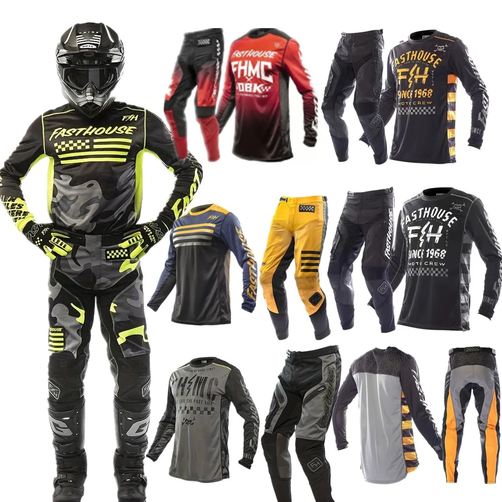 2024 Motorcycle Clothing Set Off road MX Shirt Pants Set Off road Bicycle Combination Gear Set Racing Off road Motorcycle Set