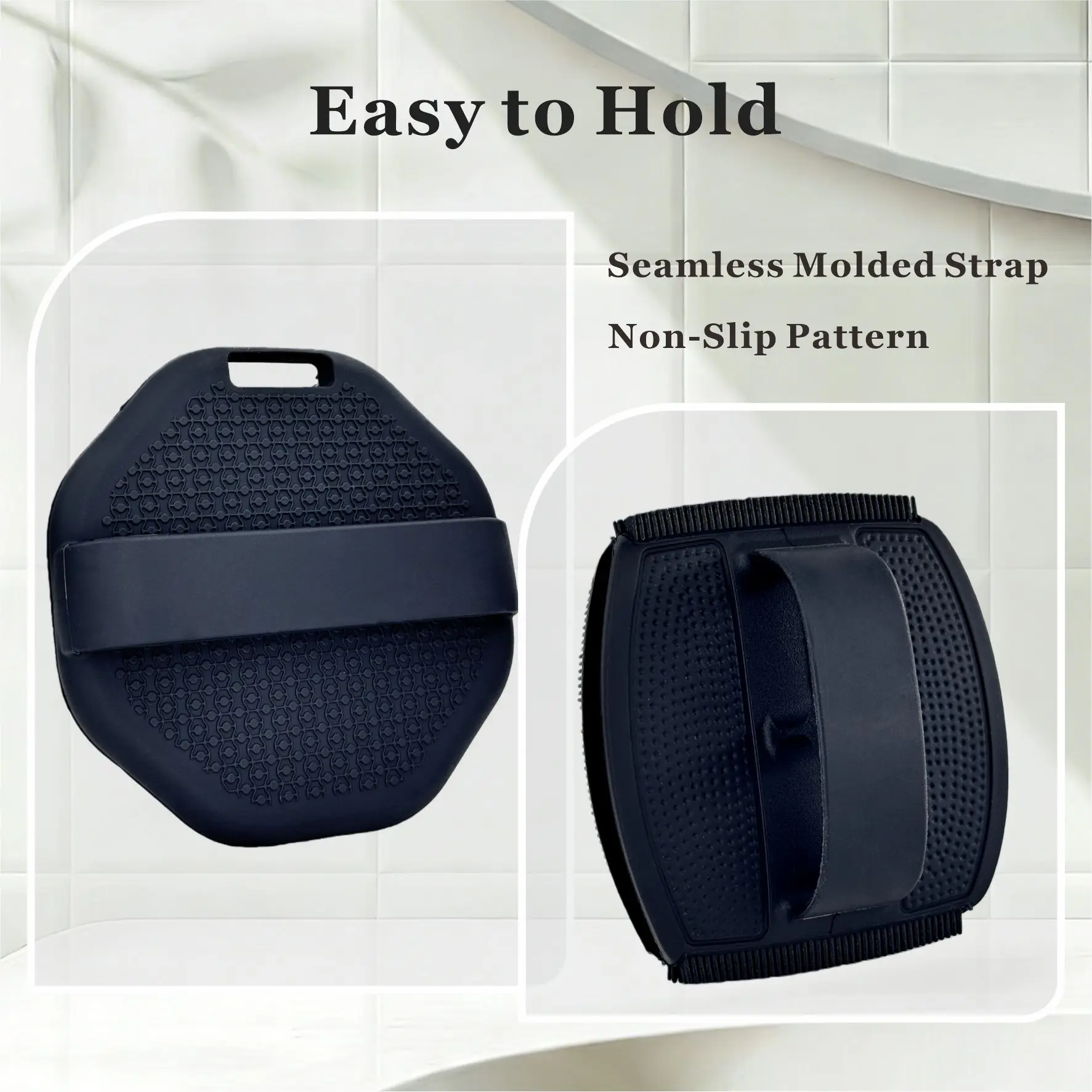 Silicone Body Scrubber & Face Scrubber Set,Non-Slip Scrubbies with Soft Bristles,Face Scrubber Exfoliator for Sensitive Skin