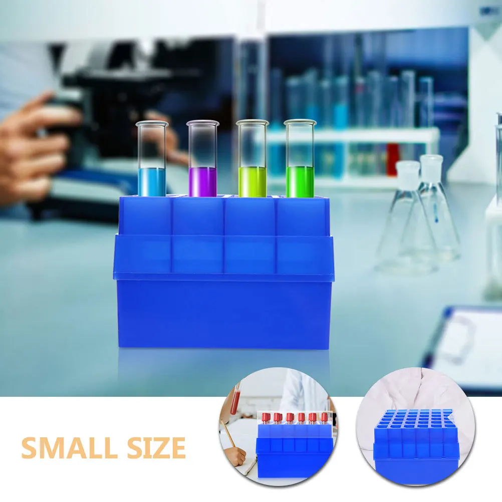 2Pcs Reagenzglas Display Box Halter Wiederverwendbare für Labor Lagerung Organizer Fall Reagenzgläser Box Rohre Boxen