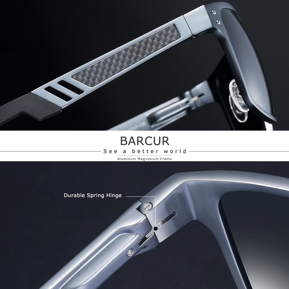 BARCUR Hot Black Goggle Male Sunglasses Luxury Brand Men Glasses Women Sun glasses UV400 Retro Style