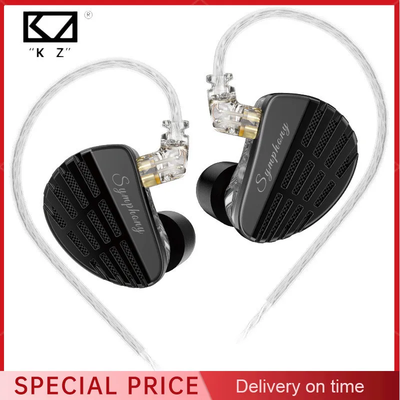 

KZ Symphony Hybrid 13.2mm Self Developed Planar + 6mm High Performance Dynamic Driver Wired HIFI Audiophile Game Earphones