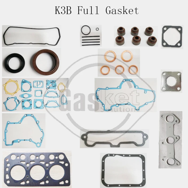 6D16T 6D17T 6D20 6D20T 6D10 6D11 L2E K3A K3B K3C K4A K4B 6D22 For Mitsubishi Full Gasket Kit forklift Excavator Diesel engine