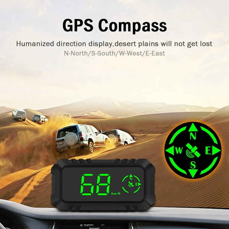 G7 Universal Black HUD Car GPS Head-Up Display Speed Guide Flat Meter Car Supplies