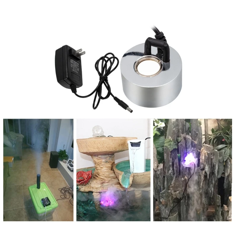 เครื่องทำละอองขนาดเล็กอะลูมิเนียม400มล./ชม. เครื่องทำหมอกเครื่องสร้างความชื้นในบ่อน้ำน้ำพุน้ำสำหรับวันหยุดวันฮาโลวีน