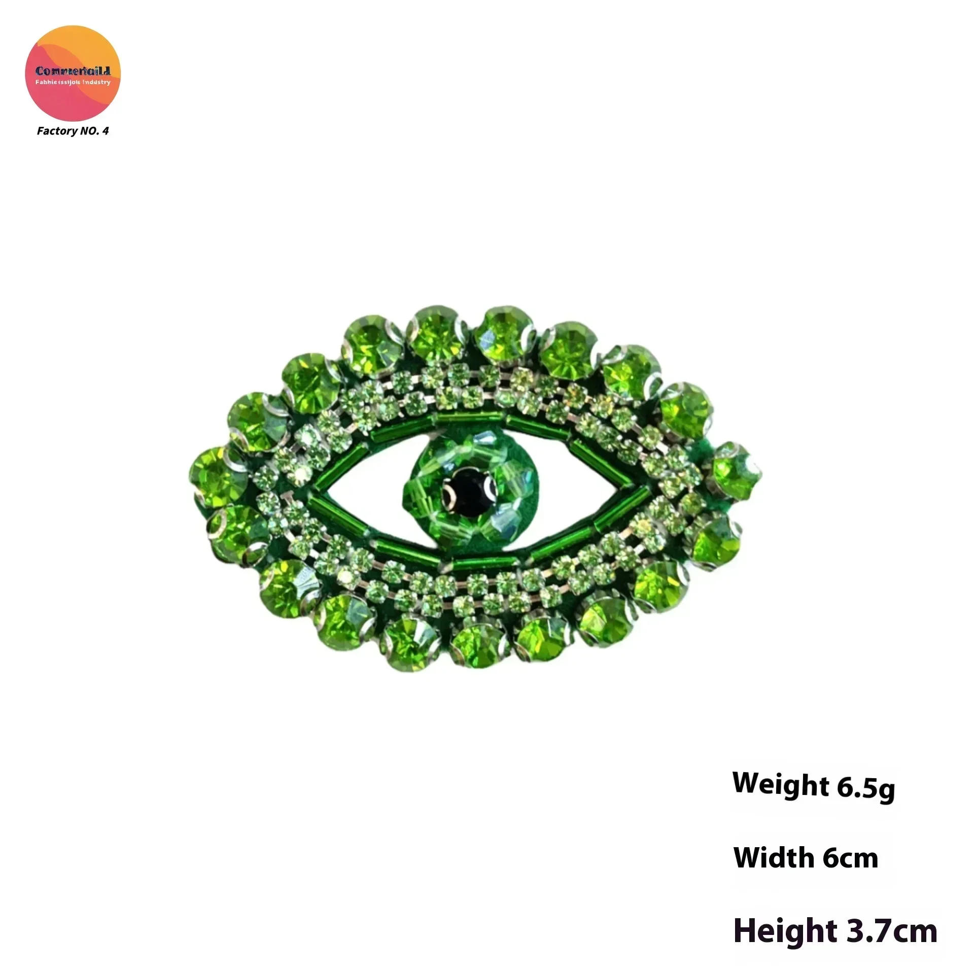 Cross-border New FIY Gem Eye Handmade Bead Cloth Sticker, Clothing, Luggage Accessories Accessories DIY Cloth Sticker