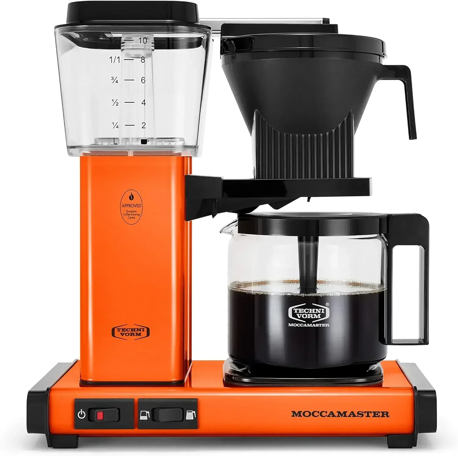 Ez Suministros de cocinaTechnivorm Moccamaster Moccamaster 53947 KBGV Cafetera de 10 tazas Naranja, 40 onzas, 1,25 l