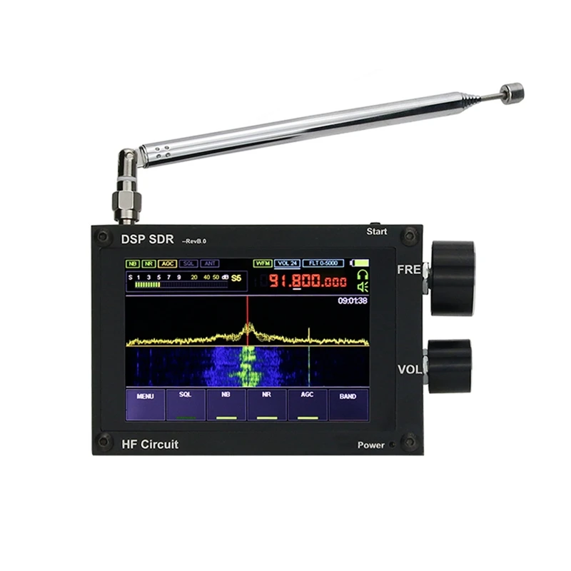 50Khz-2Ghz Malachite-DSP1 SDR Receiver Malachite DSP Software Defined Radio 3.5Inch Display Battery Inside Firmware