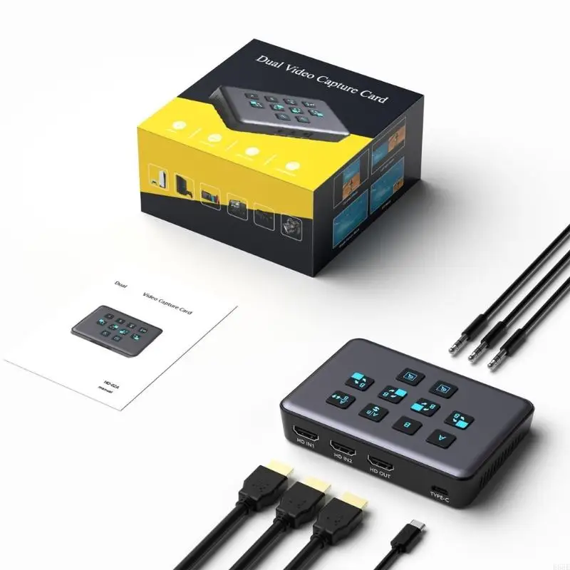 

E65E Two Channel USB3.0 Video Card 1080p60fps for Streaming and Recording