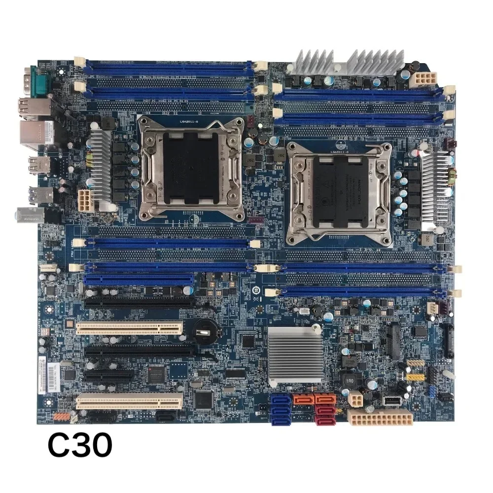 Para lenovo thinkstation c30 estação de trabalho placa-mãe 03t8422 03t6737 x79 ddr3 mainboard 100% testado ok totalmente trabalho frete grátis