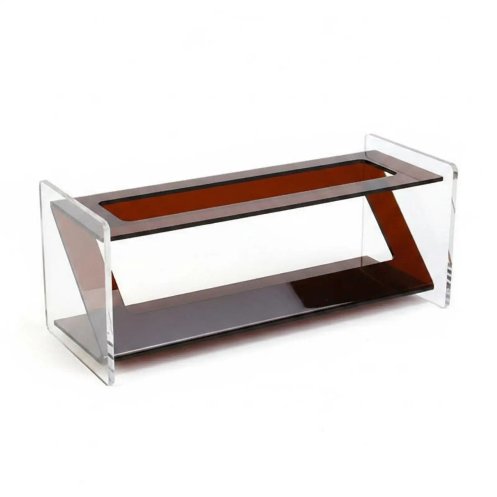 Multifunctional Acrylic Remote Holder Desk Organizer for TV Accessories with Phone Dock for Modern Home