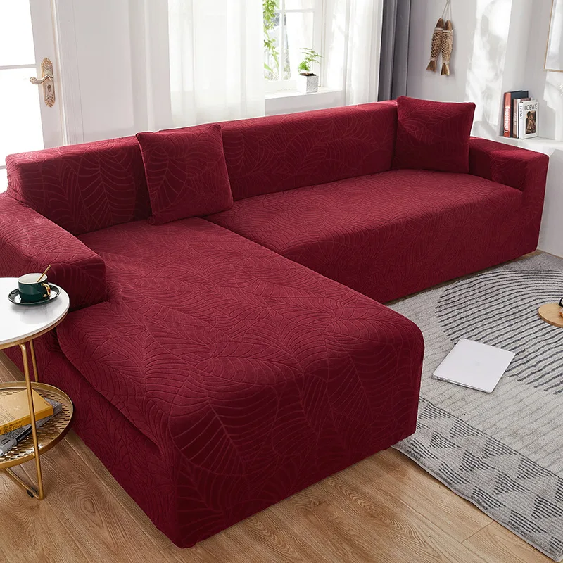 Leaf Jacquard Waterafstotende (spatwaterdichte) Sofahoes - Volledige dekking, antislip, stofdicht, hoes voor alle seizoenen