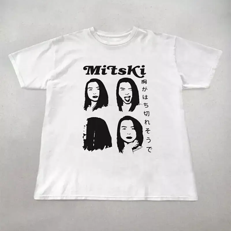 

Новая белая футболка Mitski из хлопка для всех фанатов