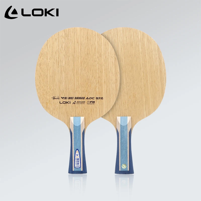 Fotografia 3: Raquete de Tênis de Mesa Original LOKI ARC/ADC WEI SHIHAO com 5 Madeiras e 2 Carbonos, com Caixa Original FL/CS
