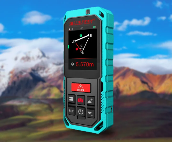 Mileseey SP7AK Blue Portable Laser Distance Meter Measurement Laser Rangefinder Digital Distance Meter