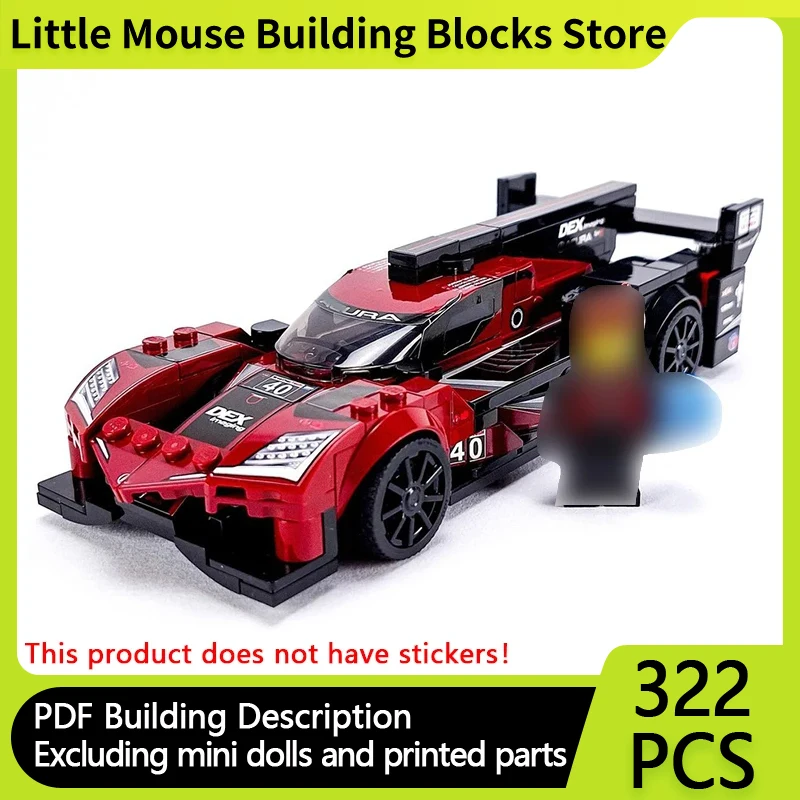 Speed Champion City Car Model MOC Building Bricks Top Tier Sports Car Modular Technolog Gifts Children Toy Suit Holiday Assemble