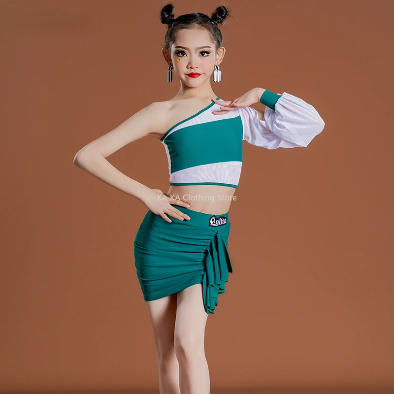 Roupas de dança do samba rumba para meninas, tango dança latina, vestidos de baile, roupas infantis