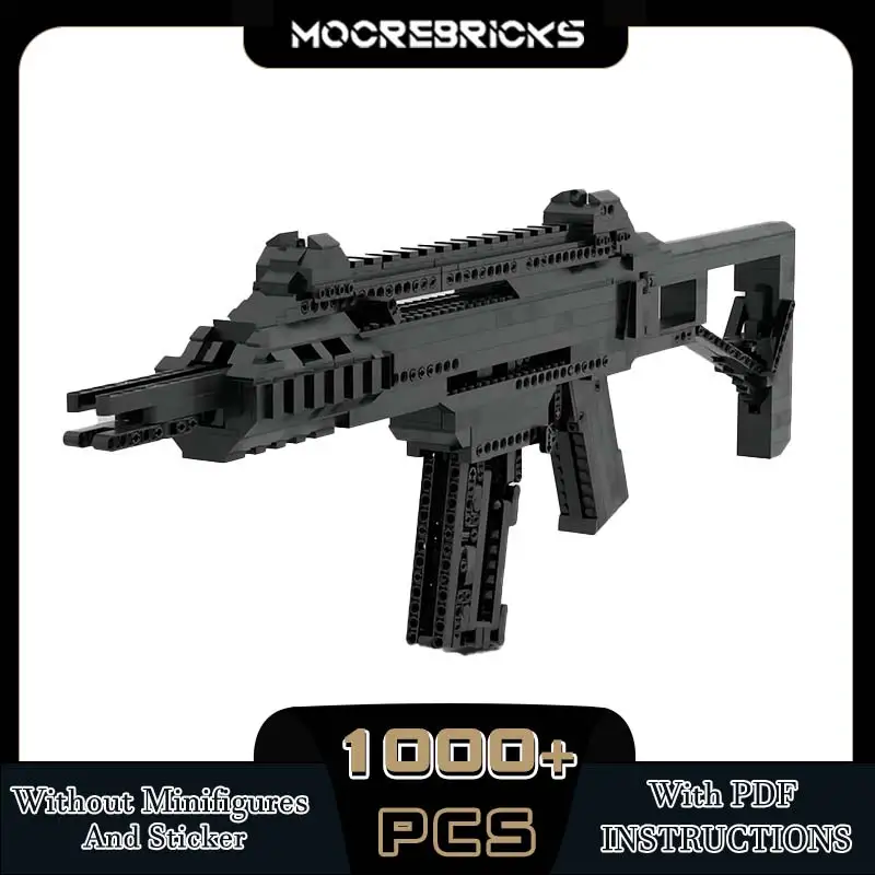 High-difficulty Technology Building Blocks Gun G36 Military Shooting Pistol DIY Assembly Bricks Firearms Toys Xmas Gifts For Kid