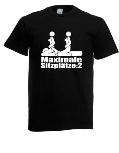 Herren T-Shirt Maximal 2 Sitzplätze bis 5XL (Spaß / Fun)