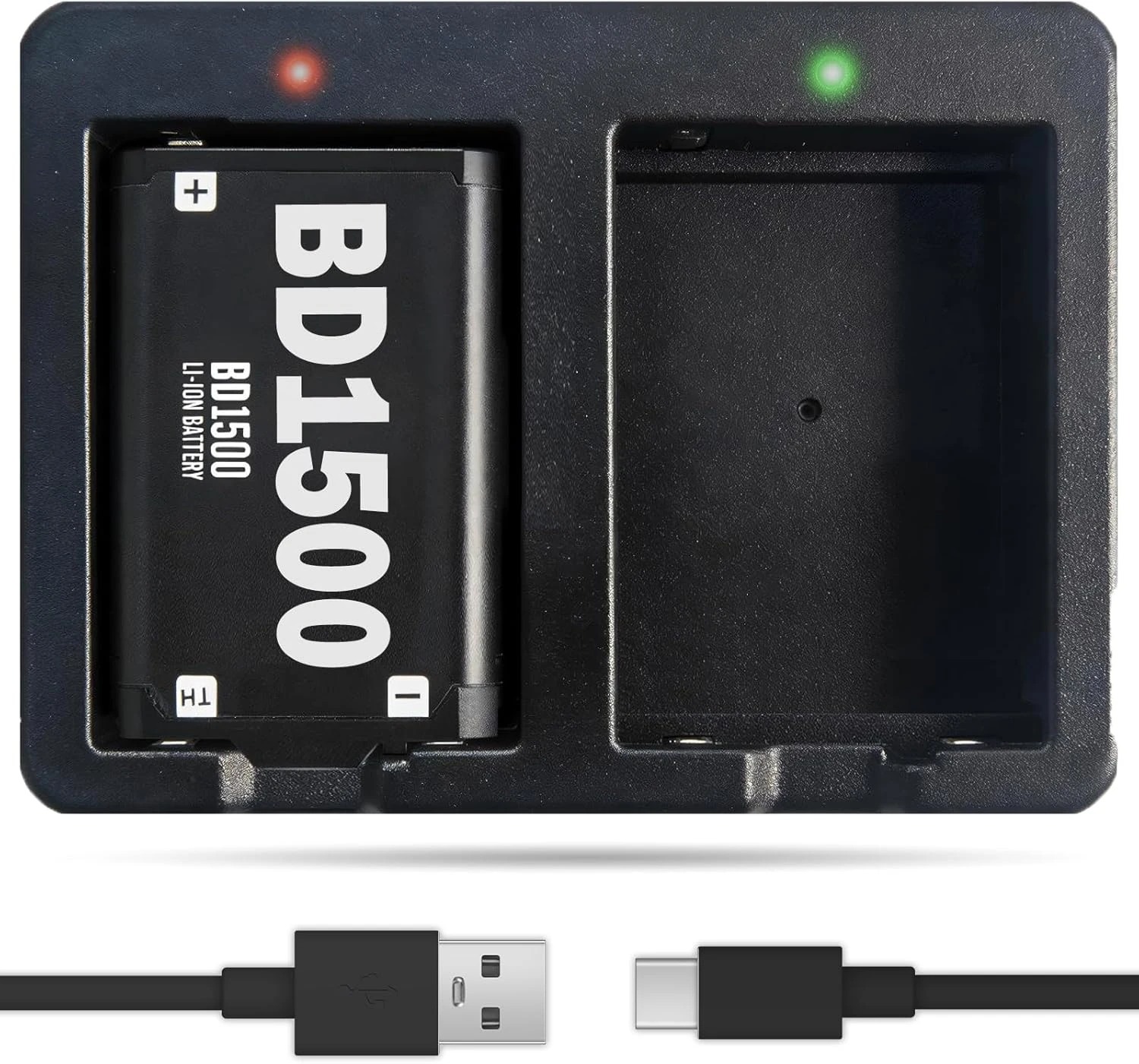Rapid Dual Charger Compatible with Black Diamond BD1500 Battery Headlamp Battery Charging Station (Batteries Not Included)