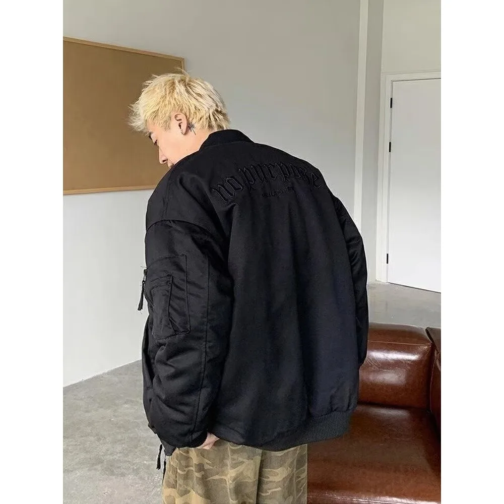 

Windproof Casual Loose Thin Jaet for Men And Women Polyester Fiber Long Sve Baseball Collar Coat Suitable for Sports