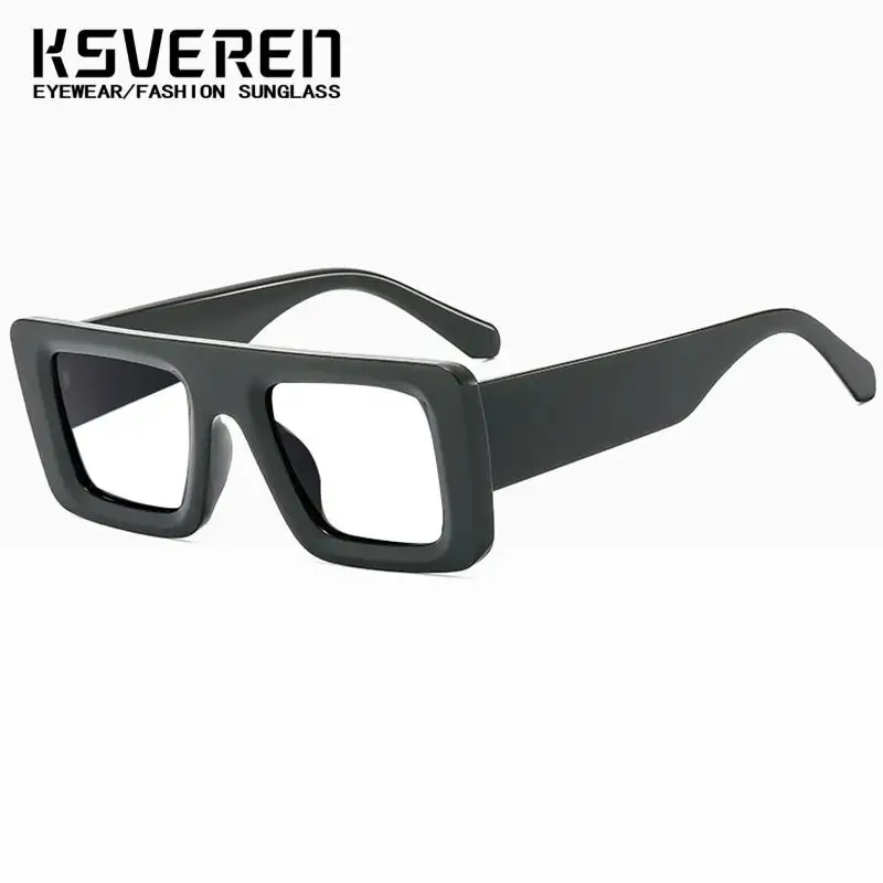 Fashion Square Anti Blue Light Thick Frame Reading Glasses For Men Prescription Eyeglasses Frame For Women Presbyopic Glasses