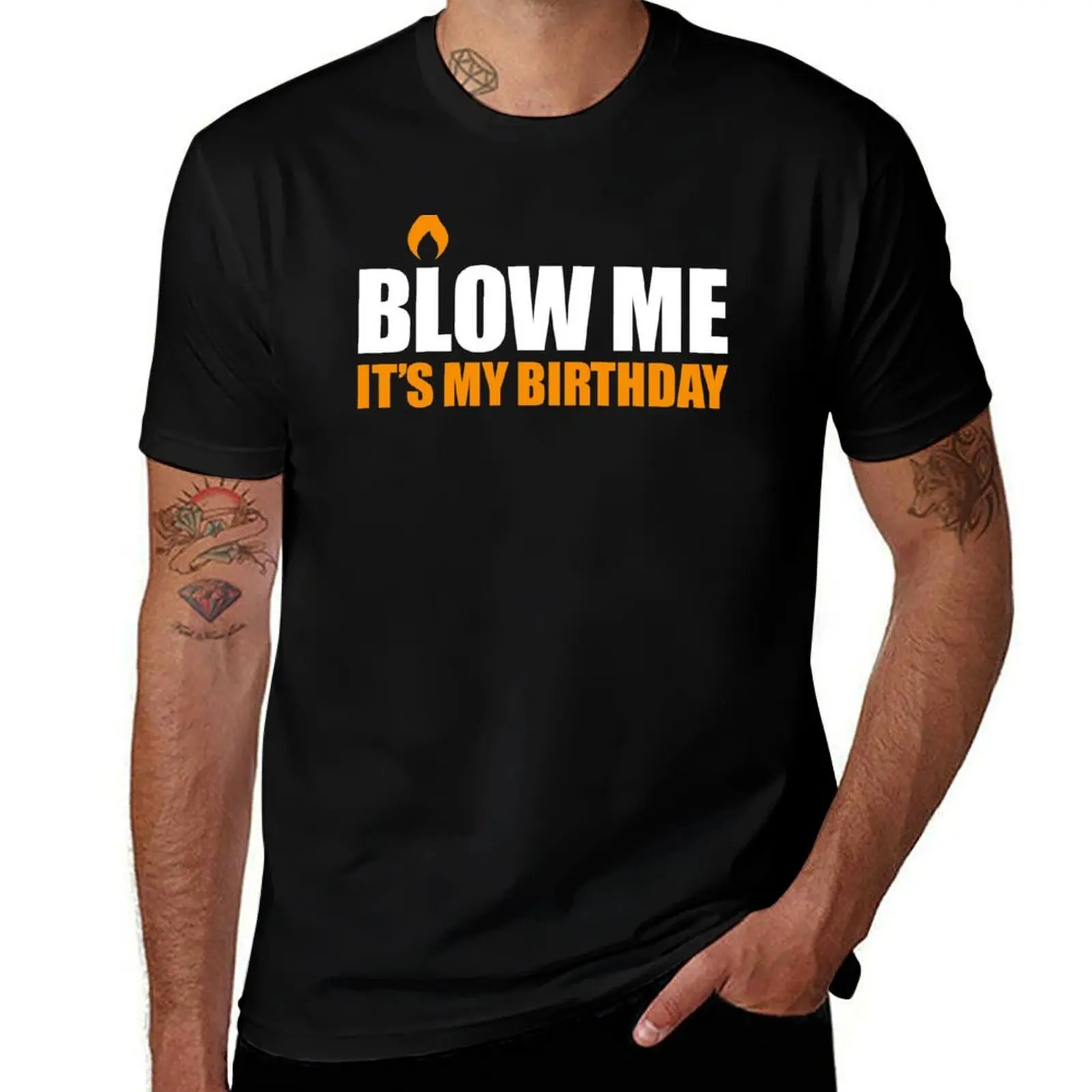 

Blow me It's my birthday T-Shirt graphic t shirts for man man t shirts high quality luxury brand t shirts designer T-shirt