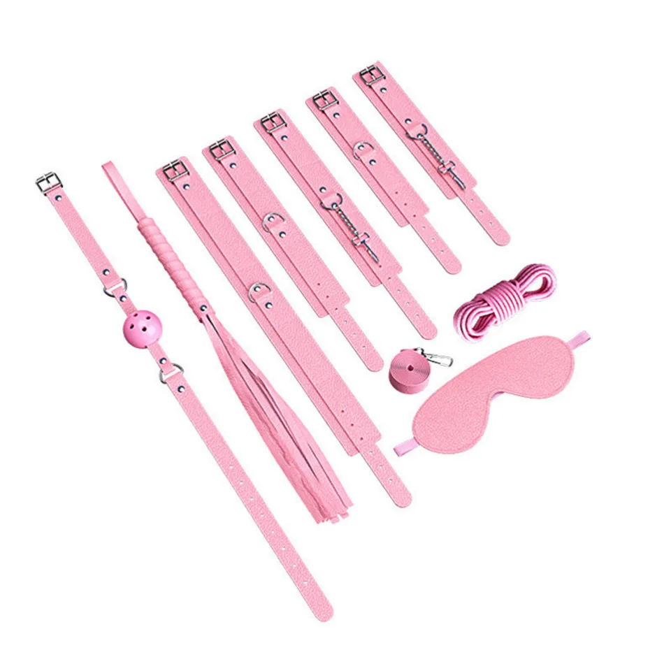 BDSM Adjustable Straps Bed Restraints Sex Bondage Kit For Couple Handcuffs Ankle Cuffs With Bondage Set SM Adult Games Sex Toys