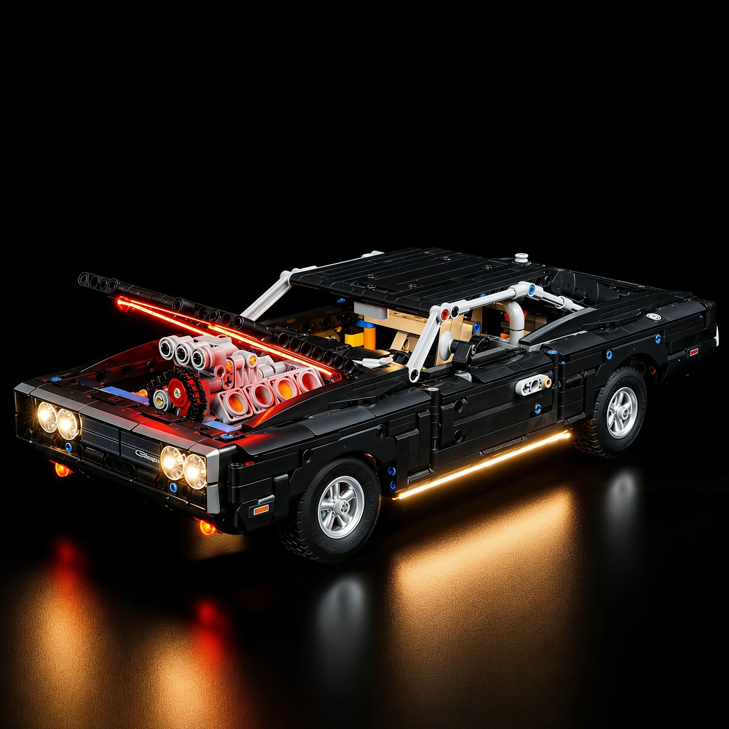 MAXCXT LED Light For LEGO 42231 Technic Fast and Furious Dodge Charger R/T DIY Decorative Lamp Not Include Building Blocks Set view 4