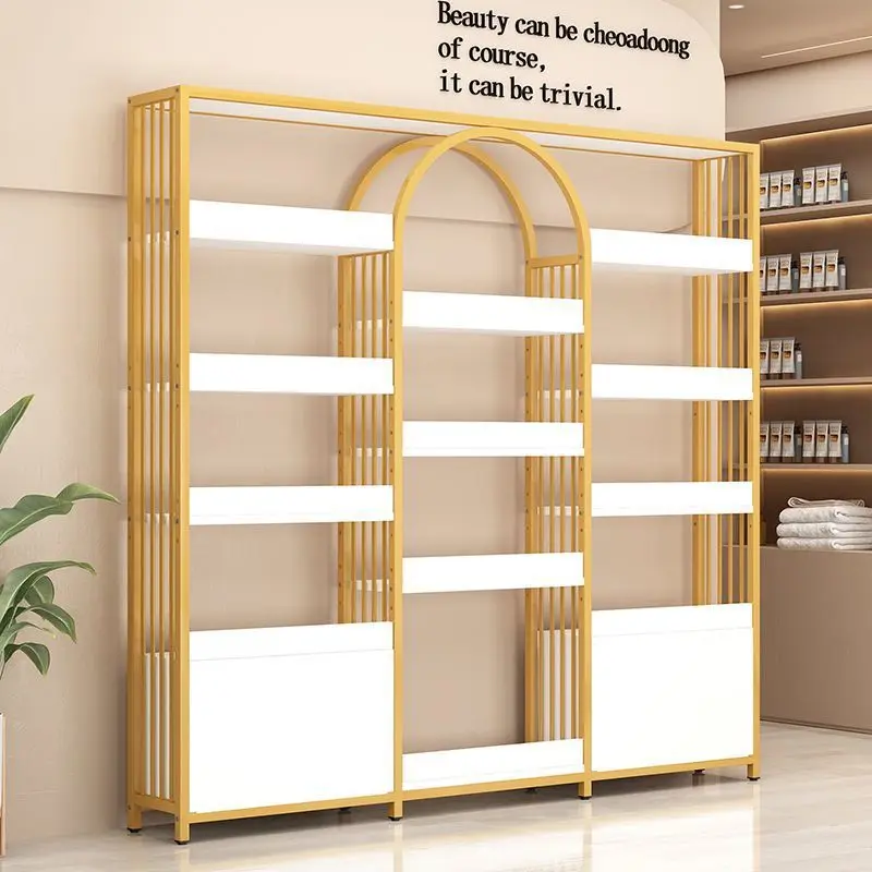 Beauty salon product cabinet Cosmetics display cabinet Ornament goods display rack Nail art display rack Shelf