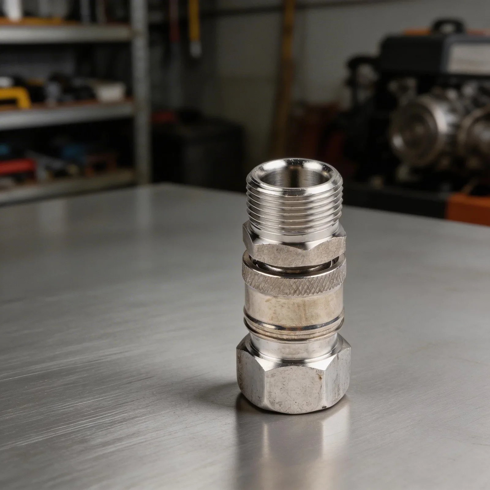 Stainless Steel Quick Connect Adapter for Pressure Washer 22mm x 1.5mm Thread Compatible with 5000 PSI Cleaning Machines