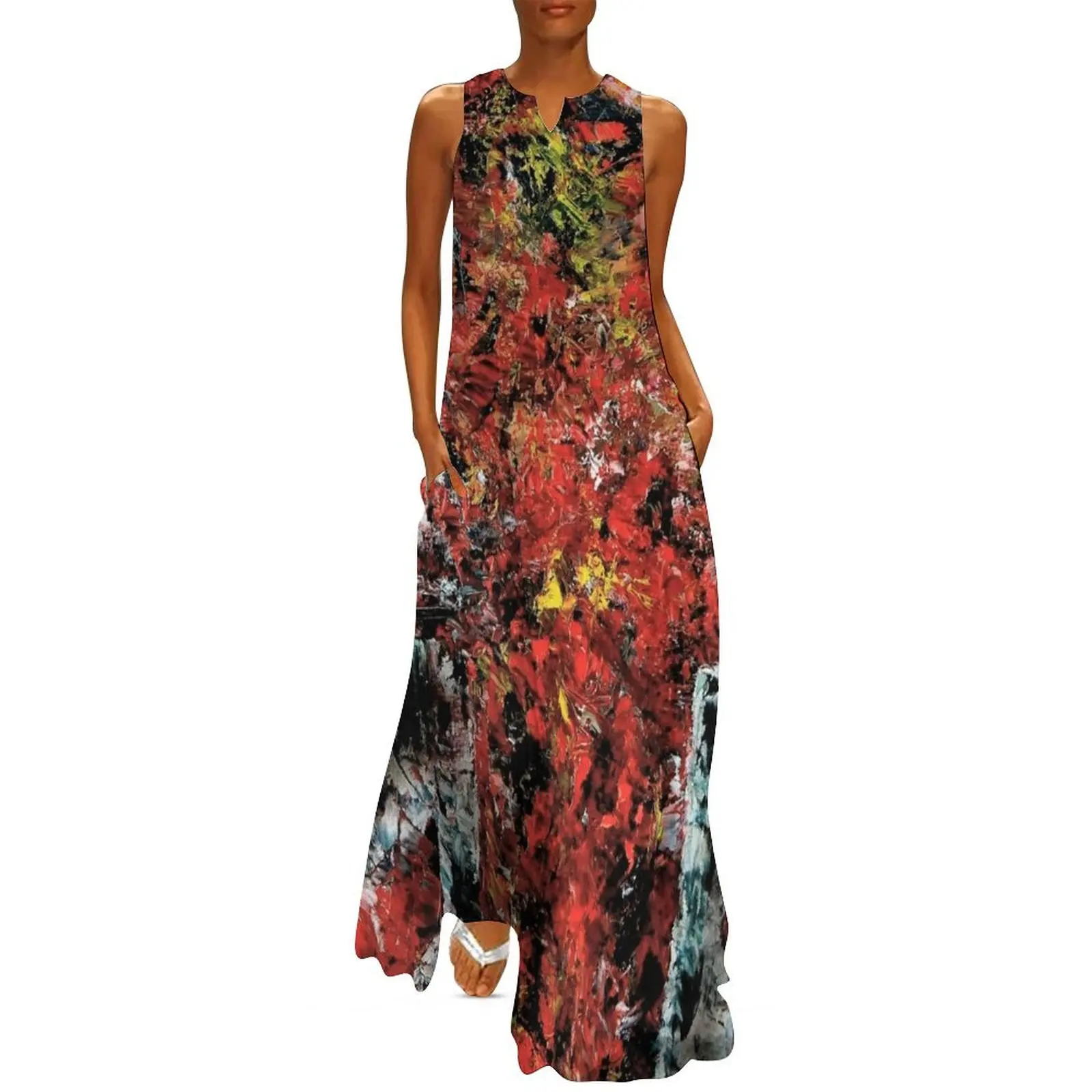 

union jack abstract Long Dress women's summer jumpsuit dress for women 2025 african dresses for woman
