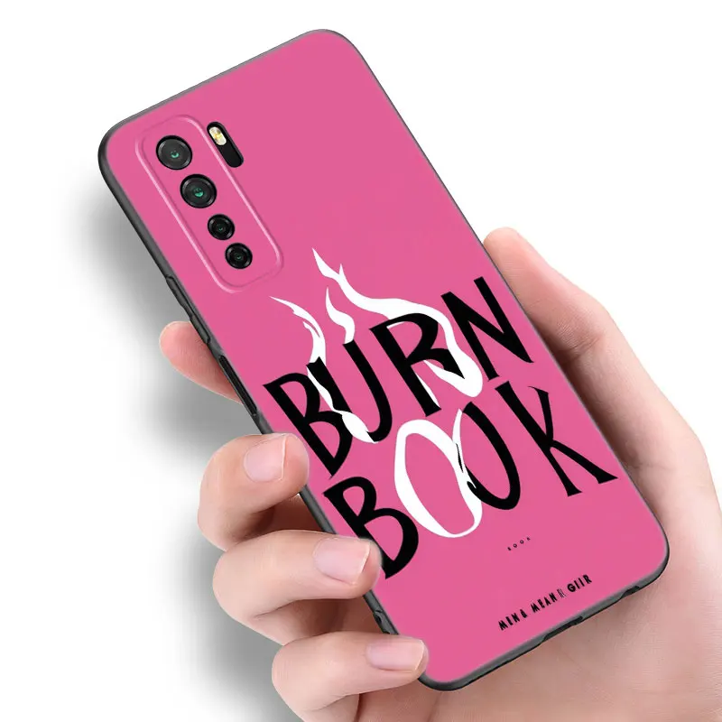 Mean Girls Burn Book Black Silicone Phone Case For Huawei Nova 11 12 Ultra 9 10 SE Pro 11E 11i 12i Y70 + Y60 Y61 Y71 Y72 Y90 Y91 image 2