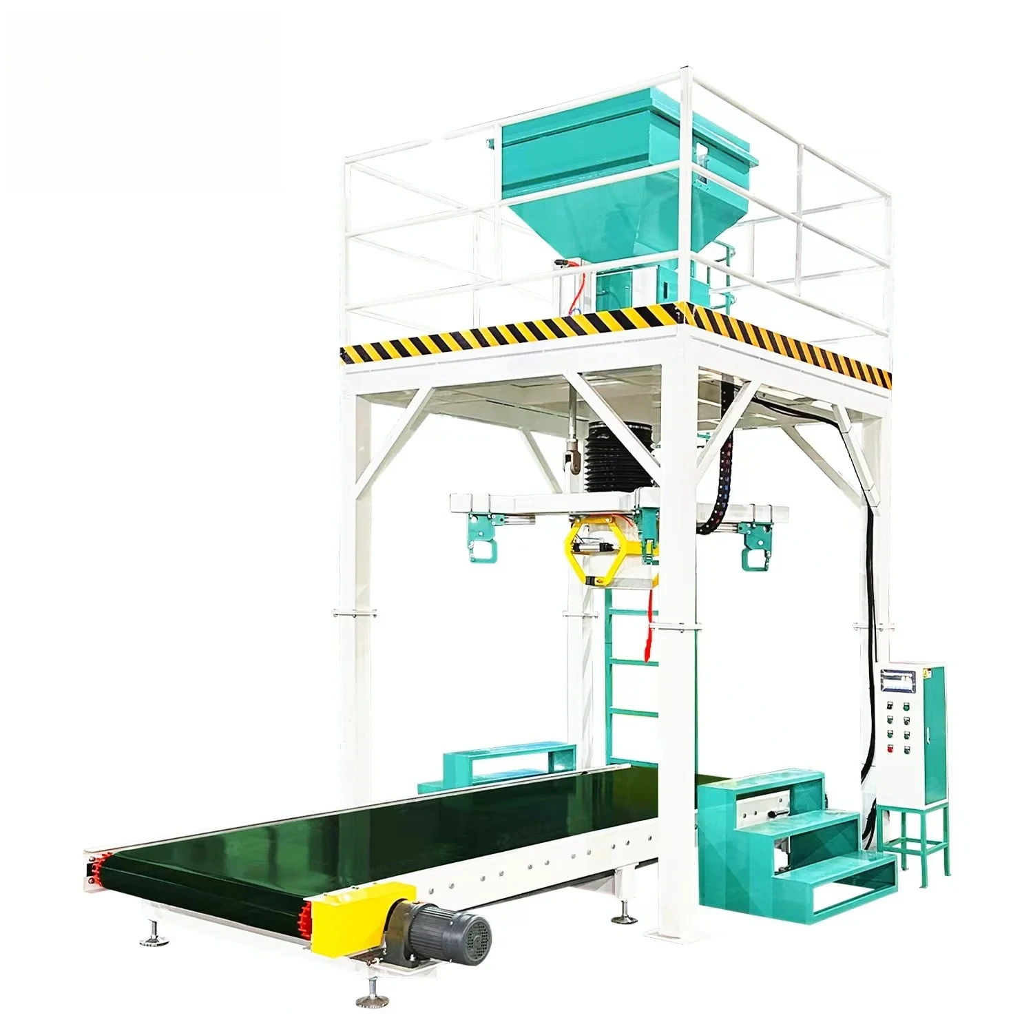 Automatic 15-50kg Sugar Rice Packer Granules Packer Feed Pellet Packing Machine for Sale