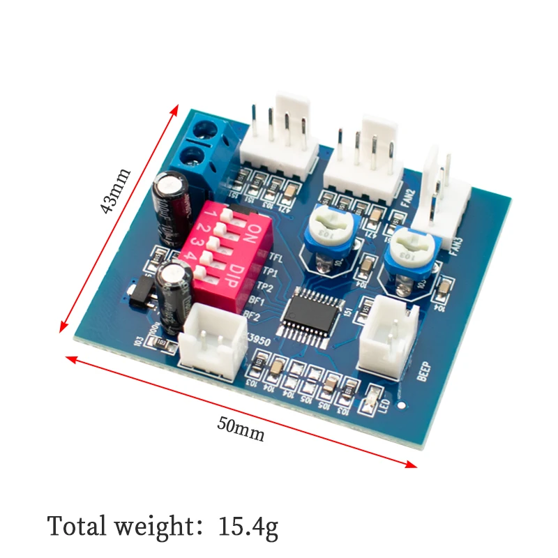 Computer cooling 4wire PWM fan automatic temperature control speed regulator module 1 Temperature control 2 manual stop alarm