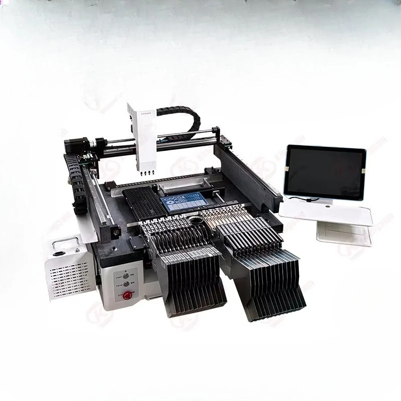 and Place Machine for LED Assembly Line  High Speed 4 Head SMD LED Pcb Making Desktop Smt Pick