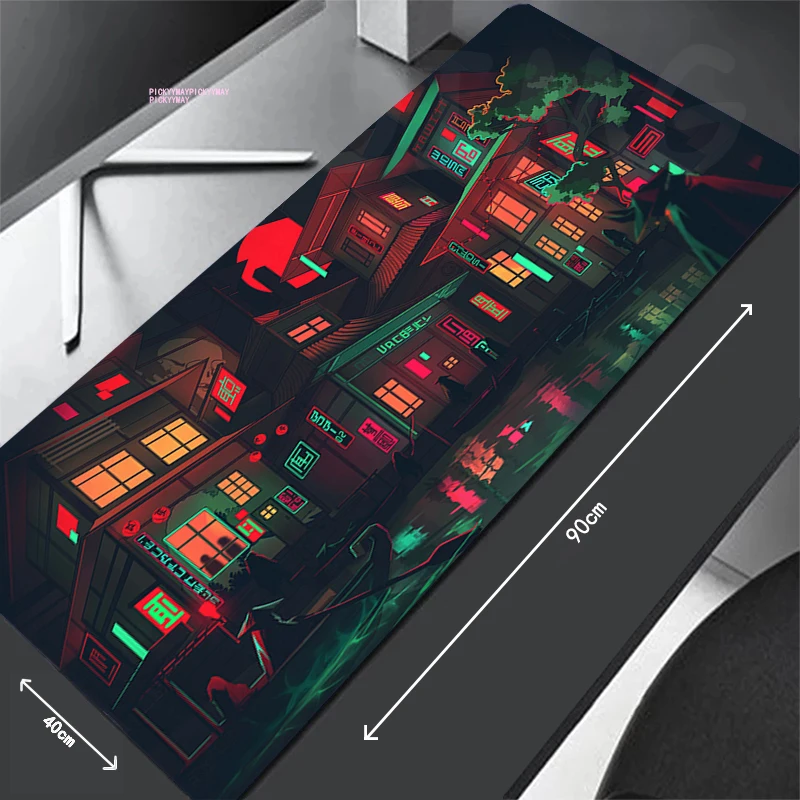 Pixel Design Gaming Mousepads Mousepad Japanese Style Large Mouse Mat Big Desk Pads Non-Slip Rubber Mouse Pad Big Keyboard Mats