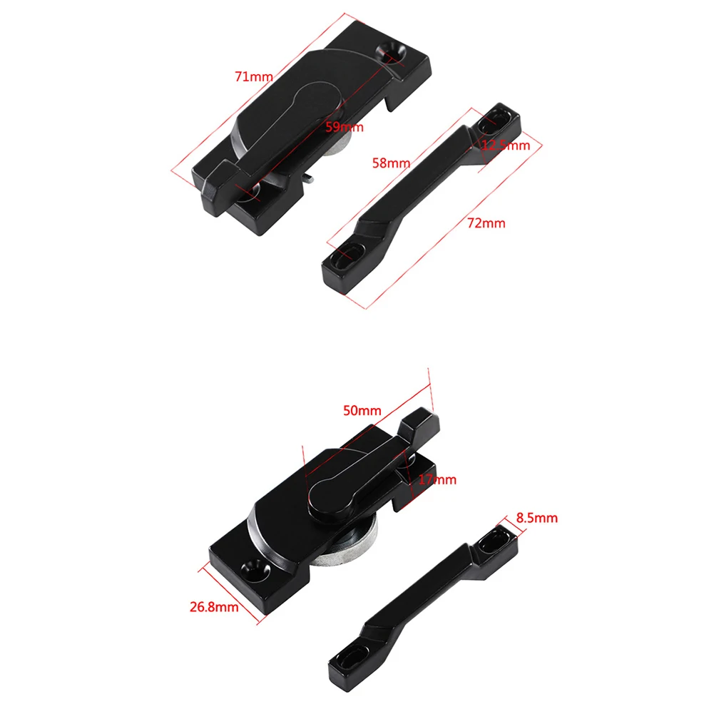 Security Lock Vinyl Window Security Lock White Window Latch Replacement Humid Area Resistant Intrusion Design Security