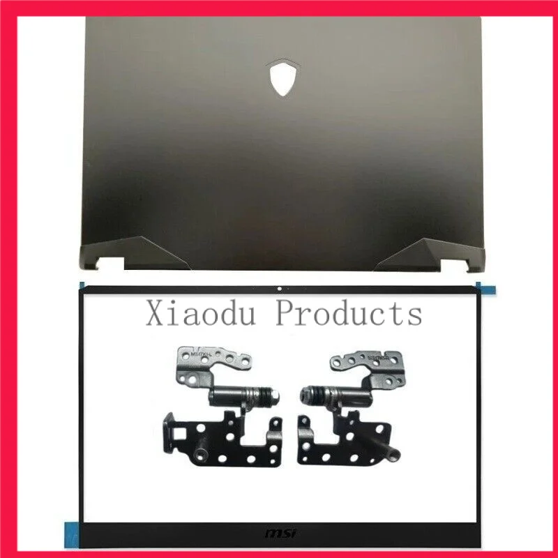 for MSI GE76 Raider 10SGS 10SFS MS-17K1 Black LCD Back Cover Front Bezel Hinges