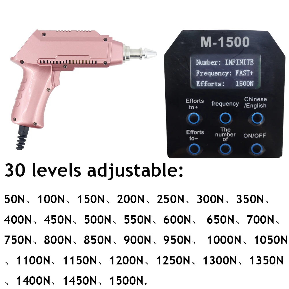 1500N ปืนแก้ไขไฟฟ้าปรับไคโรแพรคติกปรับเครื่องมือกระดูกสันหลังปากมดลูก Body Pain Healthcare เครื่องนวดแบบพกพา